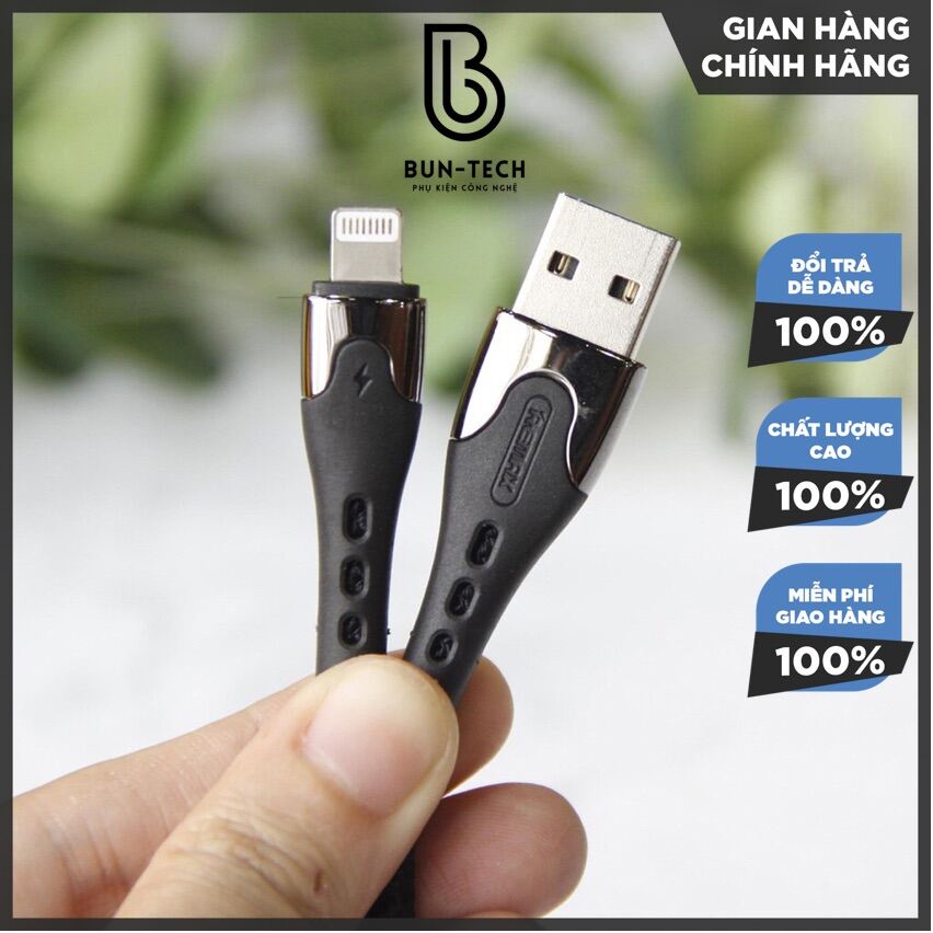 Dây sạc nhanh iphone 2.4A chính hãng Remax Rc150i đầu bọc hợp kim nhôm ...