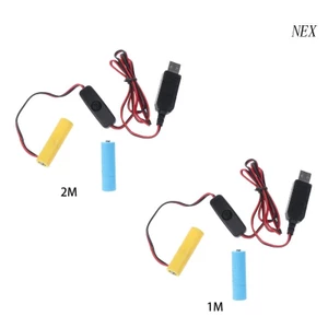 Bộ Chuyển Đổi Nguồn Điện USB Thay Thế Cho Pin AA 2 AA 3V Đèn Led