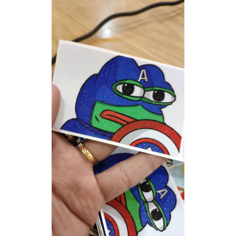 Miếng Dán Trang Trí FROG PEPE - Decal Sticker Thẻ ATM (Thẻ Chung Cư, Thẻ Xe, Debit, Credit) NF2