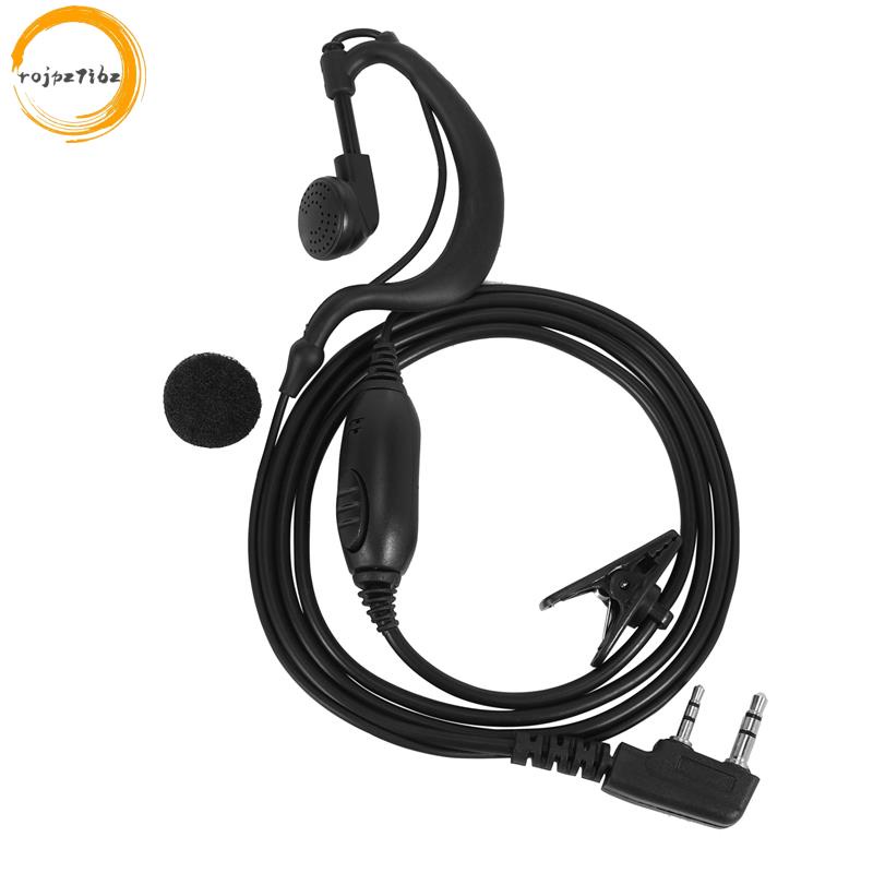 Tai nghe Earhanger an ninh Tai nghe Tai nghe cho đài phát thanh Kenwood Đen