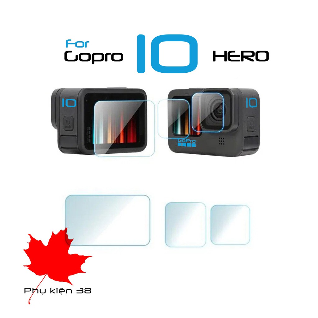 [ GOPRO 10 ] Dán Cường lực lens GOPRO HERO 10 trước sau - Bộ phụ kiện ...