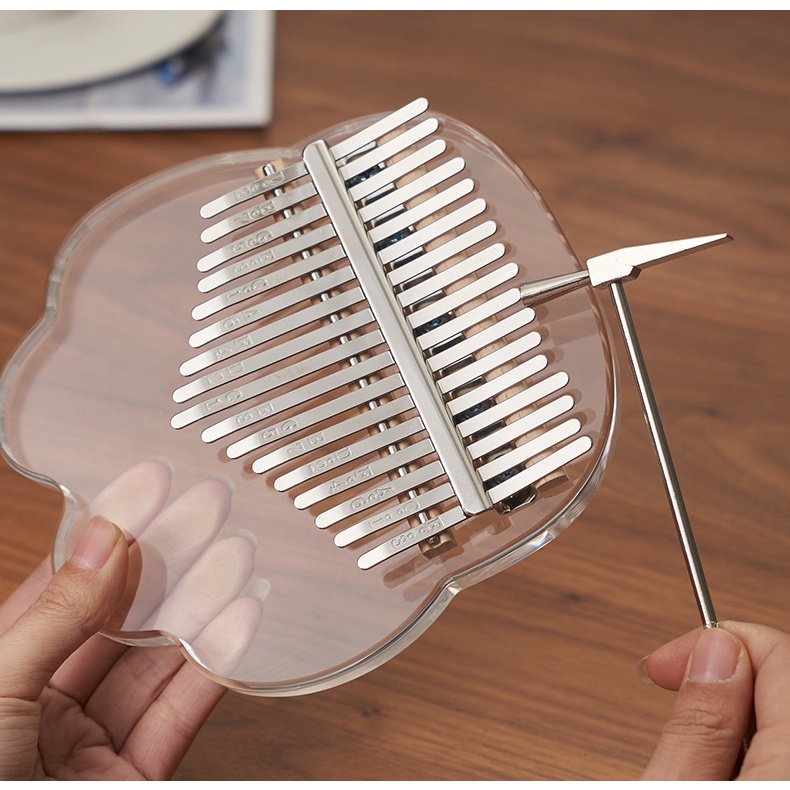 Đàn Kalimba 17 Phím, Đàn Kalimba Trong Suốt - Full Phụ Kiện