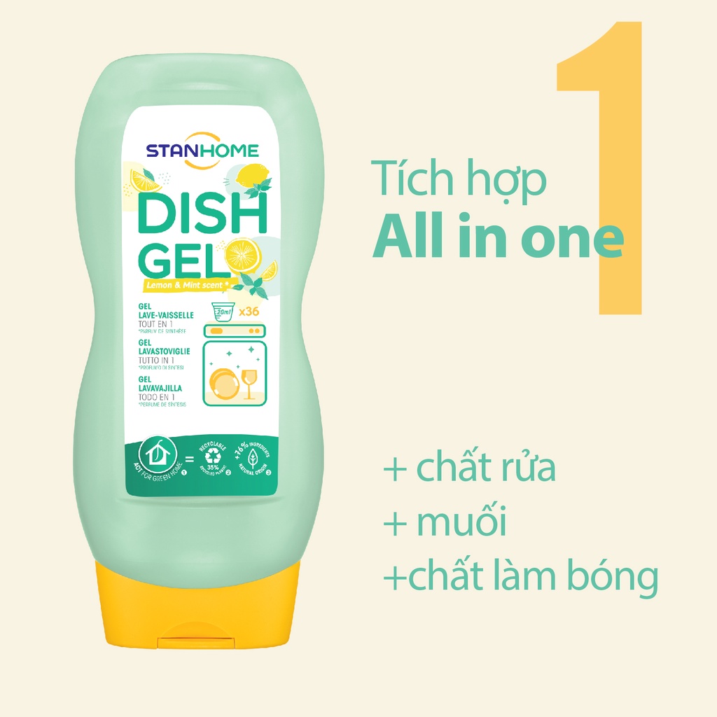 Hướng dẫn sử dụng Stanhome Dish Gel