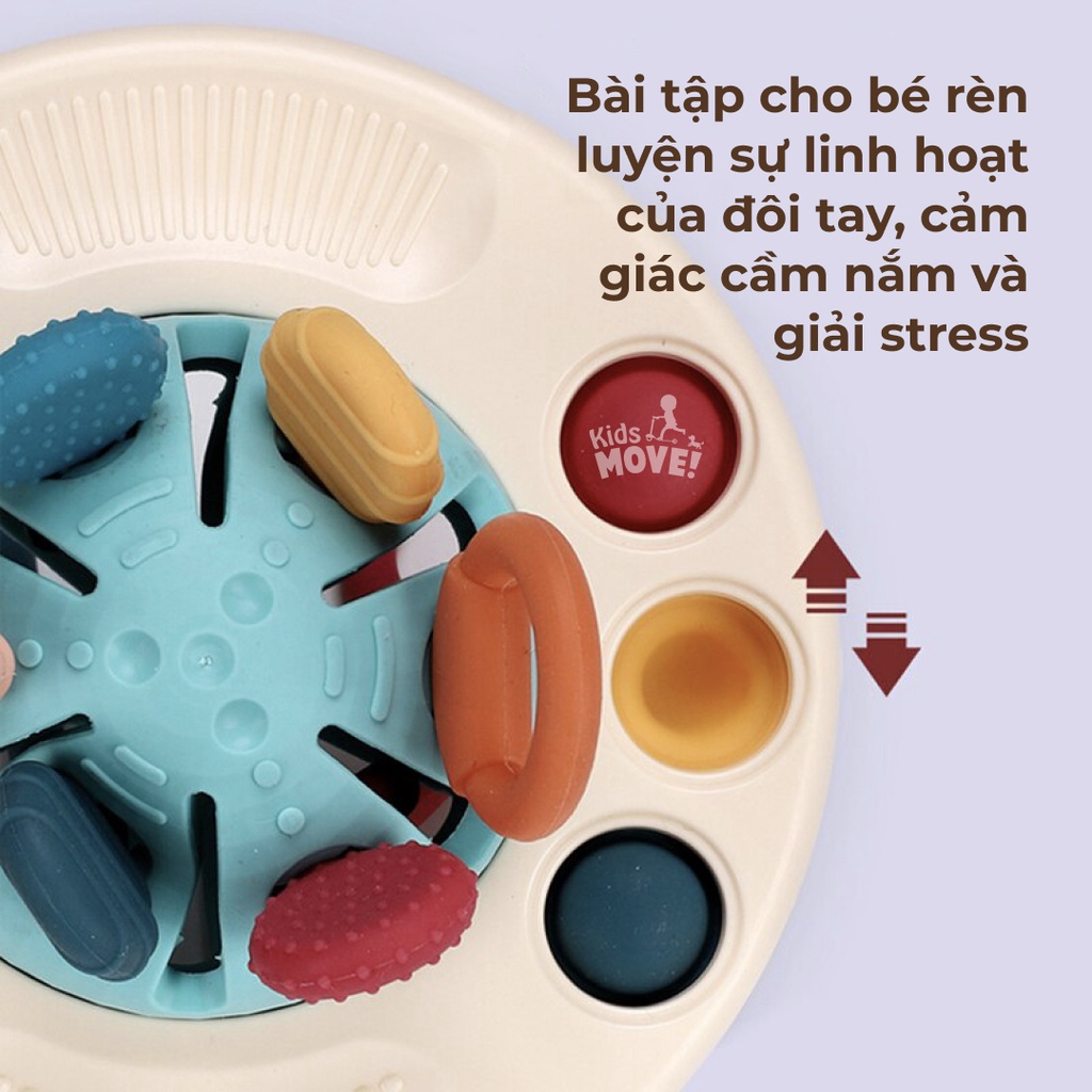 Ảnh Đồ chơi đĩa bay rút dây vui nhộn cho bé từ 6 tháng tuổi gặm nướu trẻ sơ sinh và giáo dục sớm roadstar 4