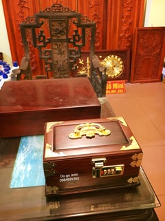 Hop dung trang Sức go cam