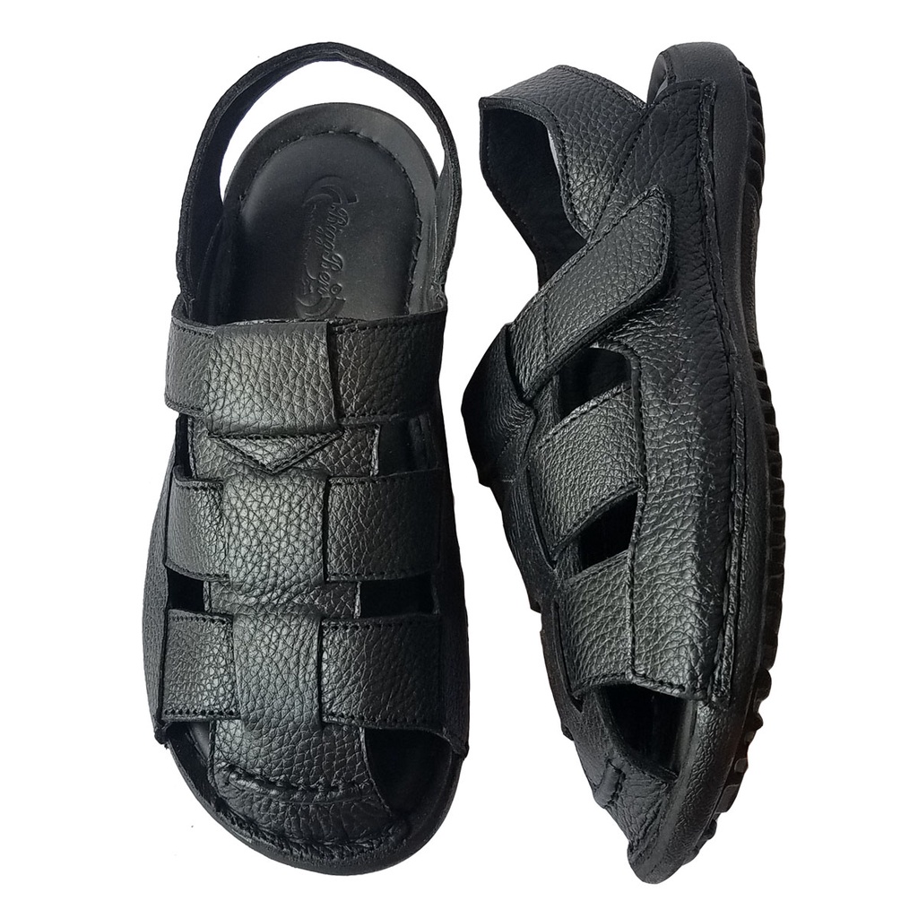 Giày Sandal Nam Bít Mũi Da Bò Thật BIGGBEN HKD546