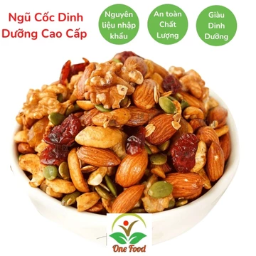 Granola Siêu Hạt, Ngũ Cốc Giảm Cân, ngũ cốc ăn kiêng,GRANOLA Cao Cấp,Hạt nướng mật ong,OneFood68