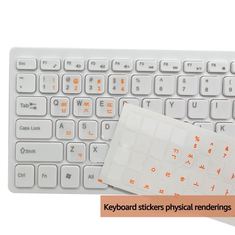 [3C] Miếng Dán Chữ Chống Thấm Nước Siêu Bền Miếng Dán Bàn Phím Hàn Quốc Bảng Chữ Cái Cho Laptop Máy Tính Bàn Phím Chung Kore