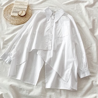 Áo Sơ Mi Nữ Tay Dài Dáng Rộng Phong Cách Hàn Quốc baju baju wanita Lenan panjang
