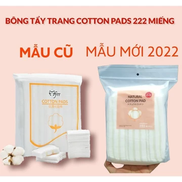 ( siêu rẻ ) bông tẩy trang 222 miếng - Bông tẩy trang 3 lớp Cotton, bịch bông tẩy trang sử dụng 1 lần