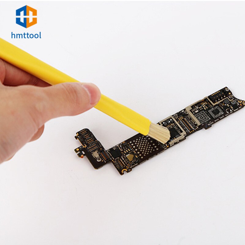 Chống Tĩnh Điện Xanh / Vàng Bàn Chải Hai Đầu Cách Nhiệt Sạch Bụi Dụng Cụ Sửa Chữa Cho Điện Thoại Di Động Máy Tính Bảng Bo Mạch Chủ BGA Dụng Cụ Sửa Chữa