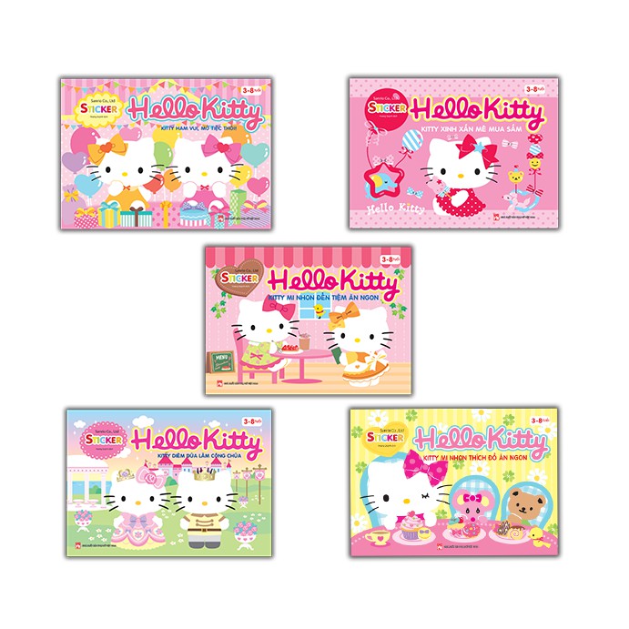 Ảnh Sách - Combo sticker Hello Kitty (trọn bộ 5 cuốn bộ lẻ) 1