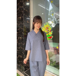 set đồ bộ đi chùa nữ đơn giản bigsize