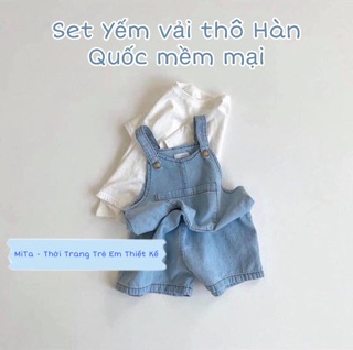 [NHẬP KHẨU HÀN QUỐC] Set Yếm cho bé cưng xỉu, mềm mại, không nhăn - yếm trẻ em HÀNG LOẠI 1