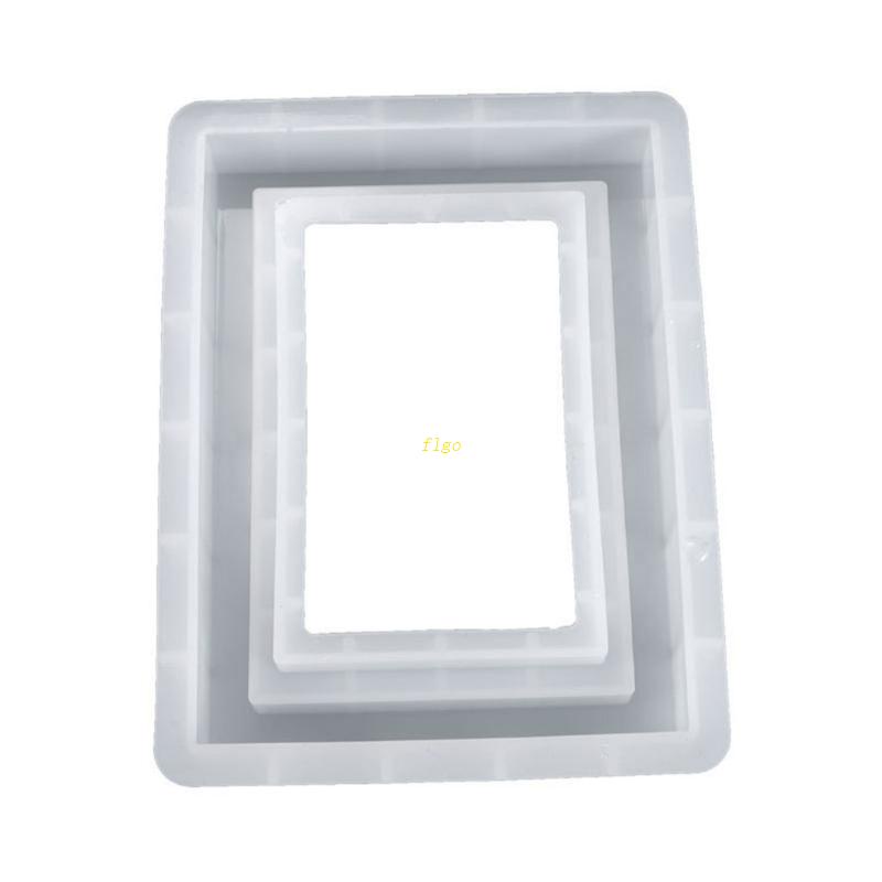 Khuôn Silicone Hình Chữ Nhật Làm Khung Ảnh Epoxy Resin Thủ Công DIY