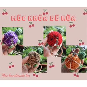 Móc khóa bé rùa - Handmade len - Amigurumi (có chuông)