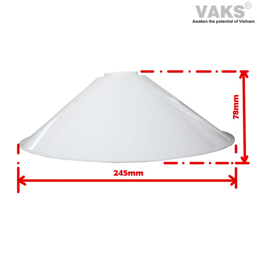 02 cái Chụp đèn chống mưa, chống chói kích thước 245mm x 78 mm - 119 - nhựa ABS - sx tại Việt Nam | BigBuy360 - bigbuy360.vn