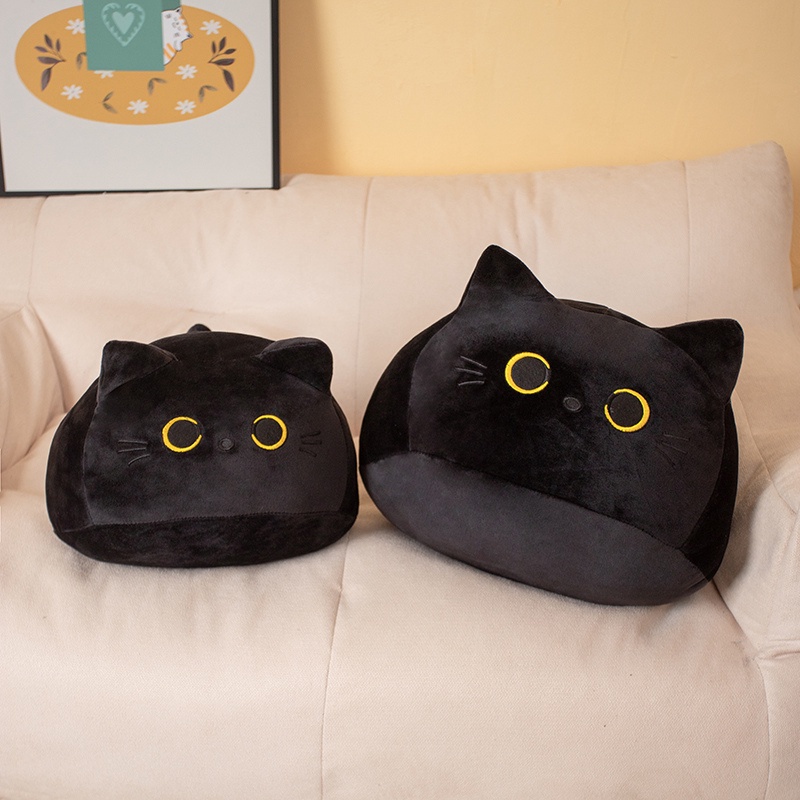 Rytanda Long Black Cat plush toy Mèo Đen Nhồi Bông Mềm Mại Dễ Thương Dùng Làm Quà Tặng Gấu bông đồ chơi sang trọng