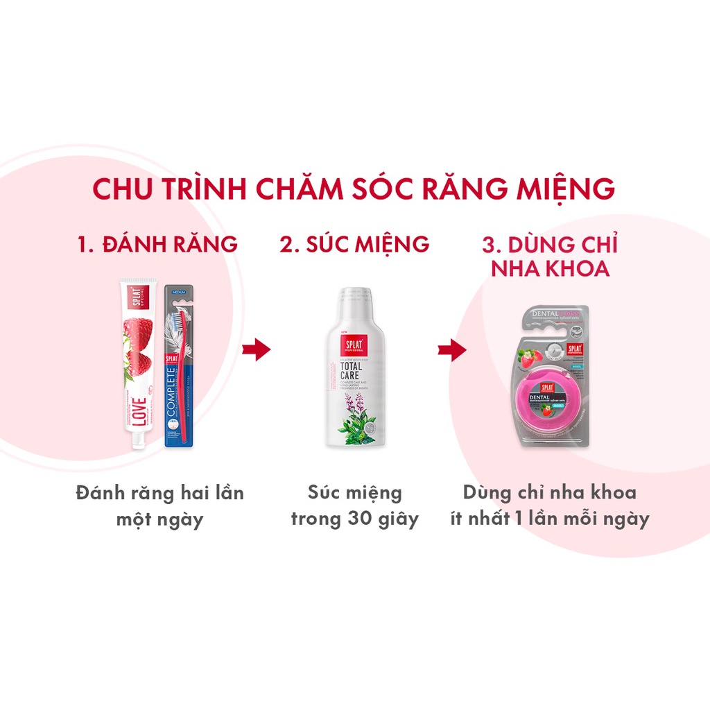 Mô tả Kem Đánh Răng Cho Hơi Thở Thơm Mát SPLAT Love Special series Vị Quả Mâm Xôi, Làm Sạch Mảng Bám 75ml - 5