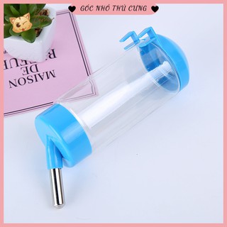 [Siêu tiện lợi] Bình nước tự động gắn chuồng cho thú cưng 500ml (Bình nước gắn chuồng cho chó mèo)