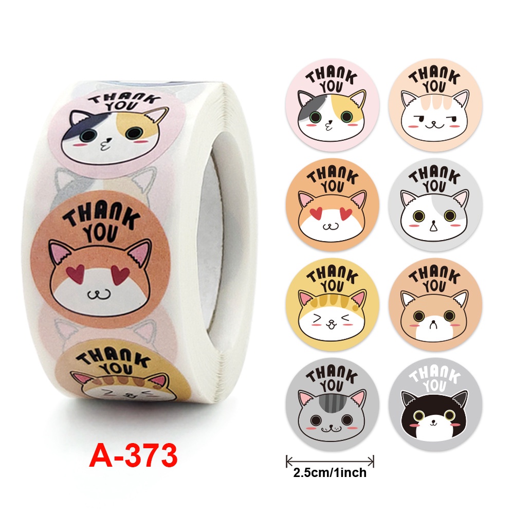Cuộn 500 tem Sticker Thank You Dễ Thương 25mm BST A4 | Shopee Việt Nam