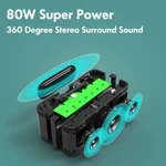 Xdobo X8 Plus 80W X8 60W Loa Bluetooth không dây di động BT5.0 Power BankTWS Loa siêu trầm Pin10400mAh Trình phát âm thanh — ảnh 2