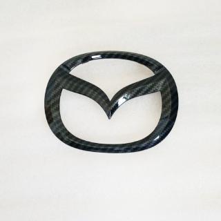 2013-2019 Mazda CX5 logo lưới tản nhiệt phía trước logo cốp xe logo ánh sáng màu đen sợi carbon logo xe Huy hiệu