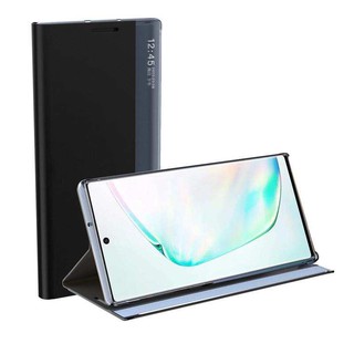 Bao Da Điện Thoại Nắp Lật Cửa Sổ Thông Minh Cho Samsung Galaxy Note 20 Ultra / Note 20 / Note 10 Plus
