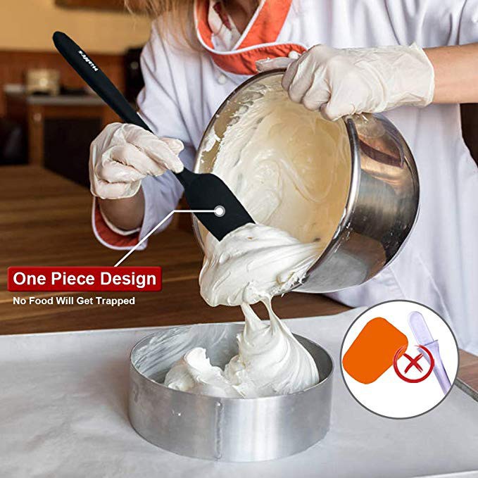 Ảnh Dụng cụ nạo thìa silicon cao cấp 3 khúc WALFOS dùng để nấu ăn và nướng 2