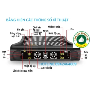 Cảm biến áp suất lốp ô tô xe hơi TPMS siêu xịn Cao Cấp Van Ngoài-CHÍNH HÃNG-bảo Hành 12tháng