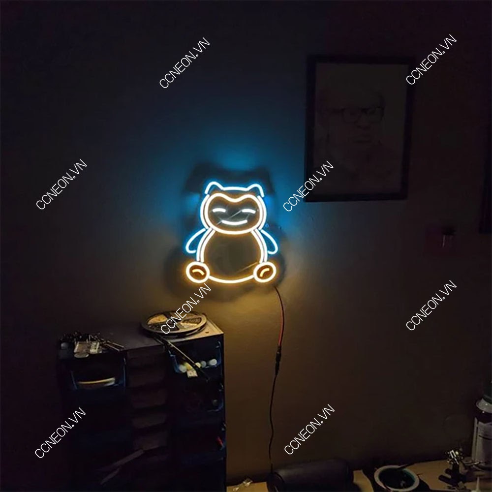 Đèn Trang Trí Phòng Led Neon Snorelax - Đèn Led Neon Pokemon