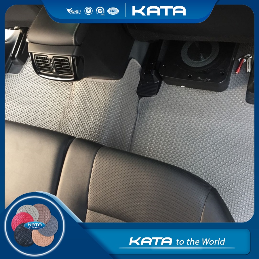 Thảm lót ô tô KATA cho xe Toyota Hilux (2016- 2025) - Khít với sàn, Chống trơn, Không mùi, Không ẩm mốc