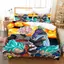ST2 Dragon Ball 3in1 Bộ Drap giường cỡ Queen Bộ Drap giường Phòng ngủ Bộ gối đôi có thể giặt được TS2