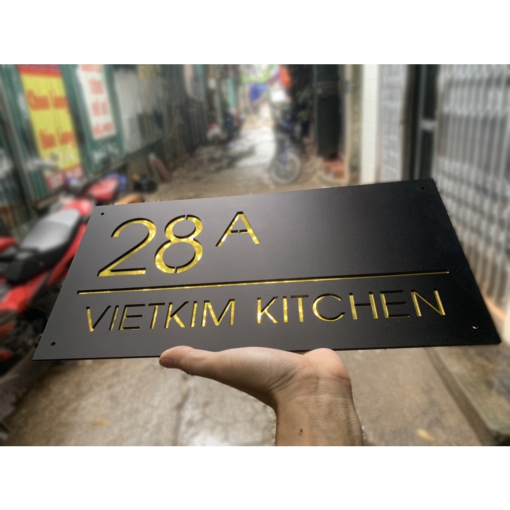Biển số nhà. Bảng số nhà. Đặt hàng theo yêu cầu. BSN-27