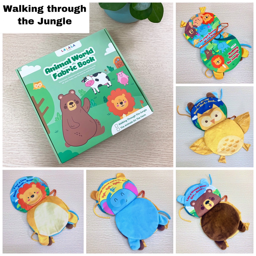 Ảnh Sách vải the Animals on the farm Lalala baby đa tương tác lật mở sột soạt thu vị 4