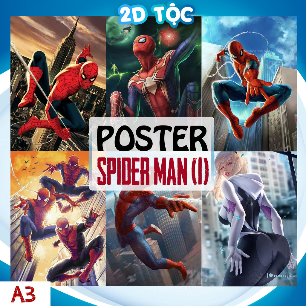 TRANH POSTER A3 SPIDER MAN MARVEL (1) CHẤT LIỆU GIẤY CAO CẤP – TRANH ...