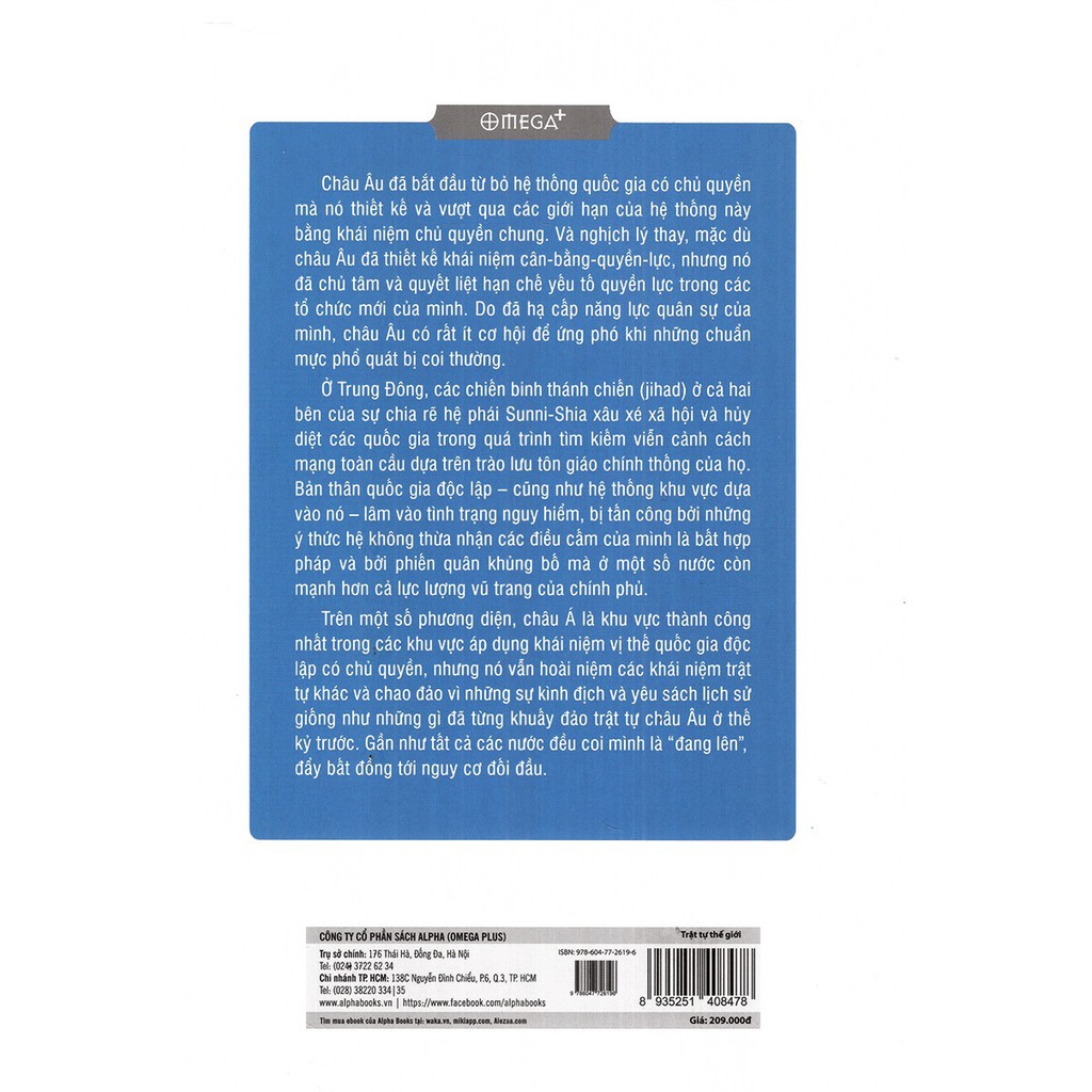 Ảnh Sách - Trật tự thế giới 1