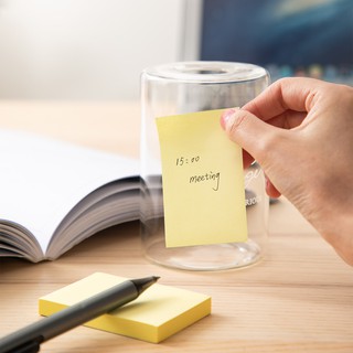 Set 100 Giấy Note Ghi Chú Hình Chữ Nhật Dán Vàng Deli - Giấy Nhớ Loại Chất Lượng Cao Tiện Lợi - 1 tệp