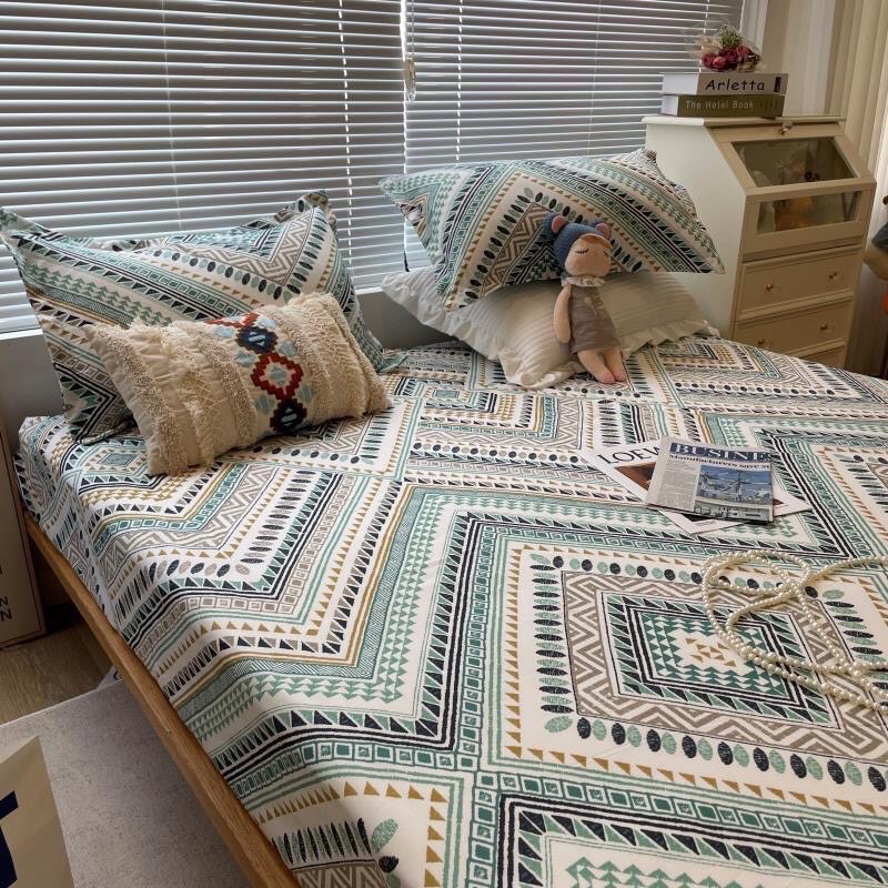 [ Thanh lý ] Bộ vỏ chăn ga giường và 2 vỏ gối 5 món cotton poly cao cấp hàng loại 1