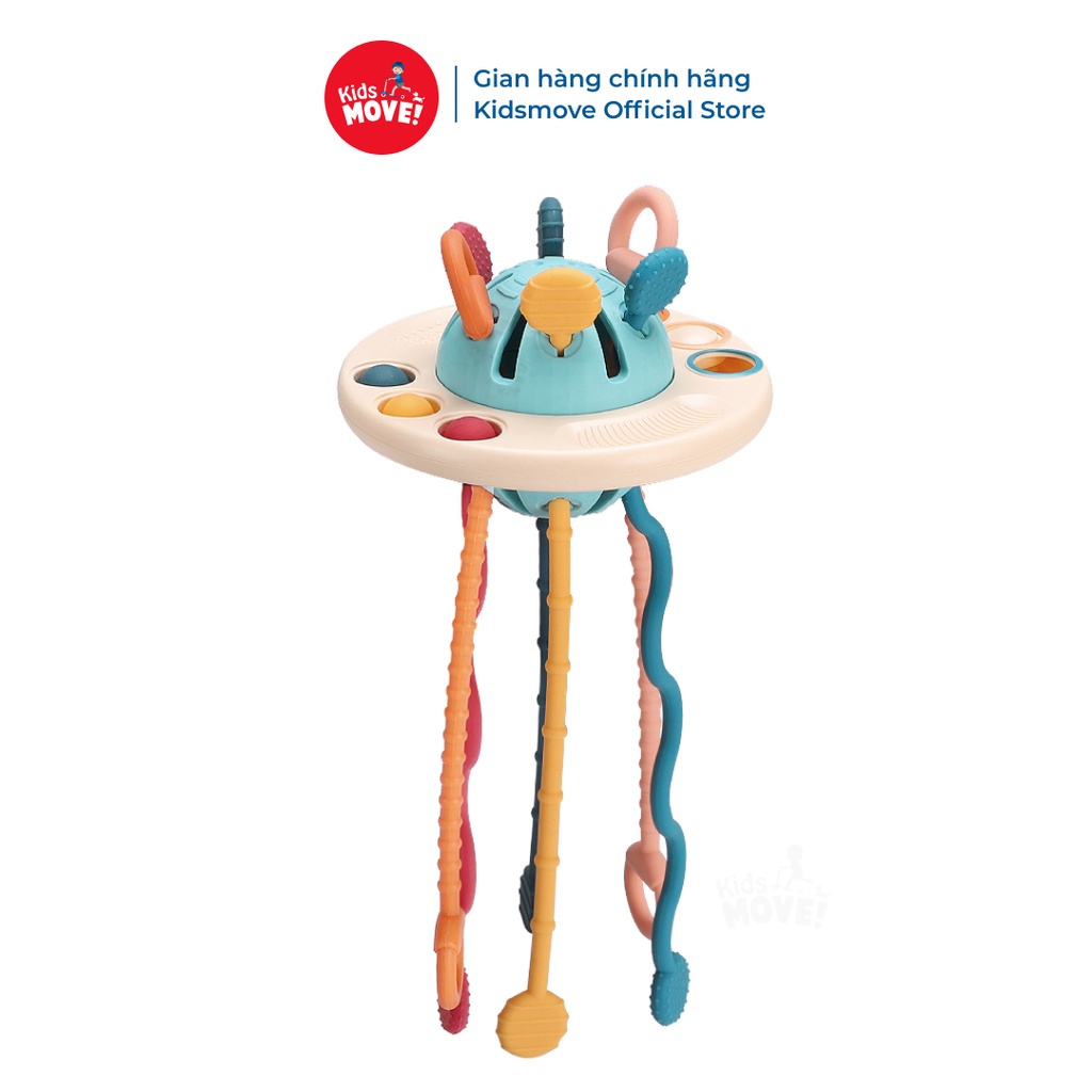 Ảnh Đồ chơi đĩa bay rút dây vui nhộn cho bé từ 6 tháng tuổi gặm nướu trẻ sơ sinh và giáo dục sớm roadstar 1