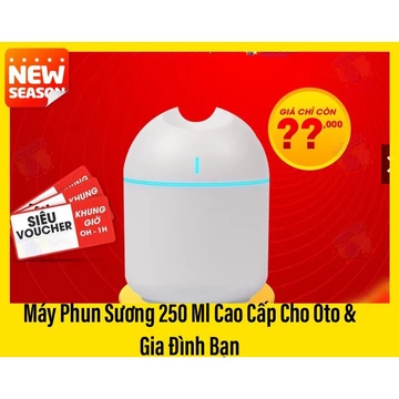 Máy Xông Tinh Dầu,Đèn phun sương mini tạo ẩm - Đèn xông tinh dầu, Bình Phun sương 250ml và các loại tinh dầu thiên nhiên