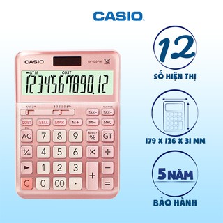 Máy Tính Casio DF-120FM Màn Hình Lớn - Bề Mặt Hợp Kim, Phím COST/SELL/MARGIN Cực Nhanh Cho Thu Ngân