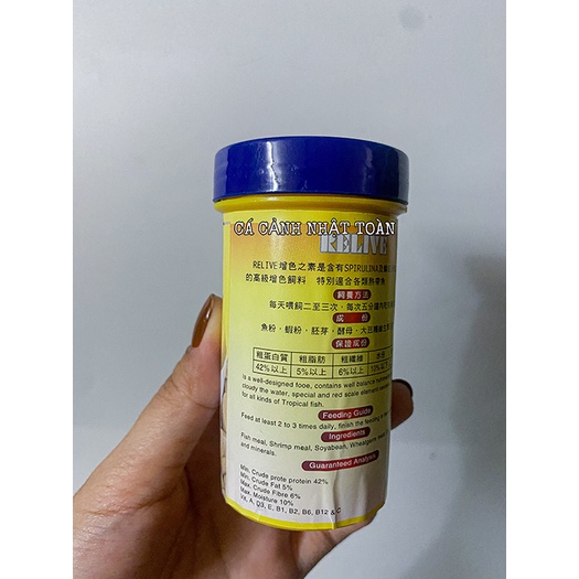 THỨC ĂN VIÊN DÁN HỒ CÁ RELIVE CHO CÁ CẢNH 50G 100 VIÊN