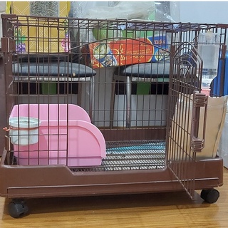 Chuồng petland cao cấp đế nhựa bánh xe - Chuồng Chó - Mèo -  Thỏ - Bọ -Hamster__