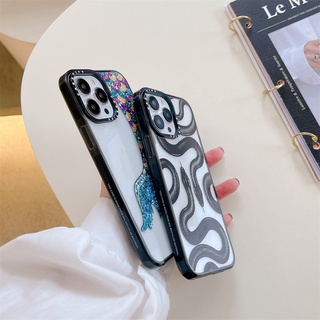 Ốp Điện Thoại Magentic Rắn Đen Thoáng Mát Cho iPhone 17 16 14 15 Pro Max Ốp Lưng Đuôi Nàng Tiên Cá Nhiều Màu Sắc Cho iPhone 11 12 13 Pro Max Acrylic Cứng PC Ốp Lưng Chống Sốc