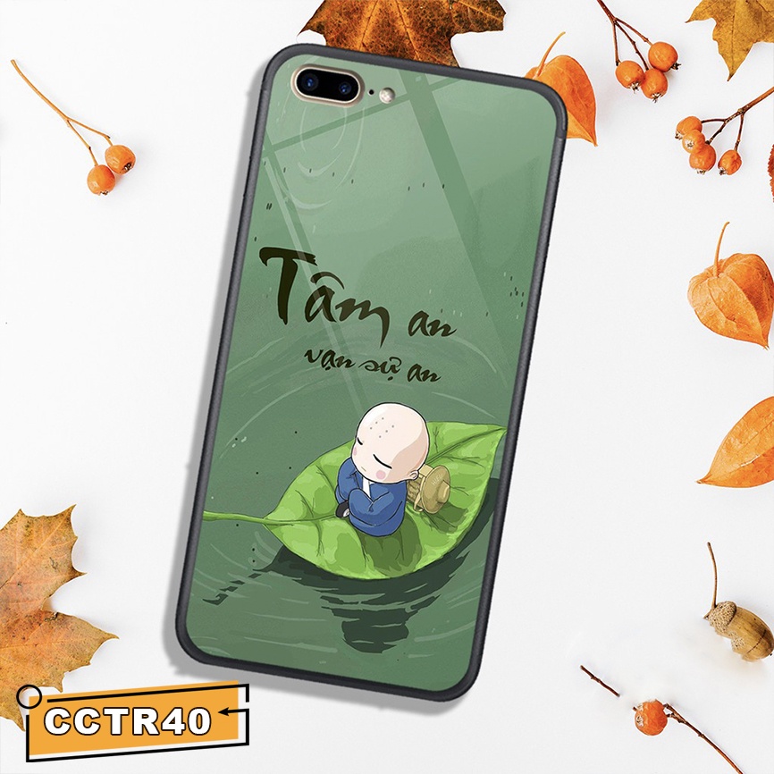 Ốp iPhone Mặt Kính Nano Dẻo - Tâm An Vạn Sự An