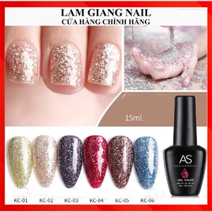Sơn gel AS set 6 màu nhũ KC
