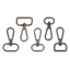 GAVESTO 5 Túi Dây Đeo Khóa Kim Loại DIY Móc Khóa Túi Một Phần Phụ Kiện Cổ Áo Carabiner Snap