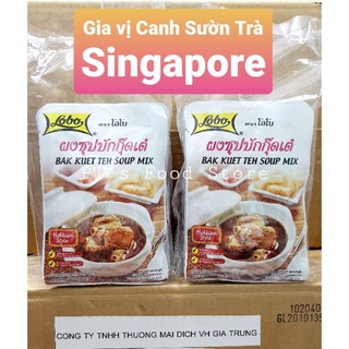 Gia vị Bak Kut Teh gói 25gr hiệu Lobo Thái (Canh Sườn Trà). Hương vị Singapore