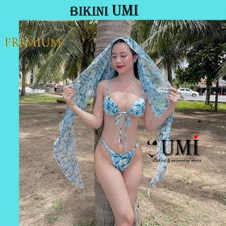 BIKINI 2 MẢNH KÈM KHĂN CHOÀNG CAO CẤP ( CÓ NHIỀU MÀU )
